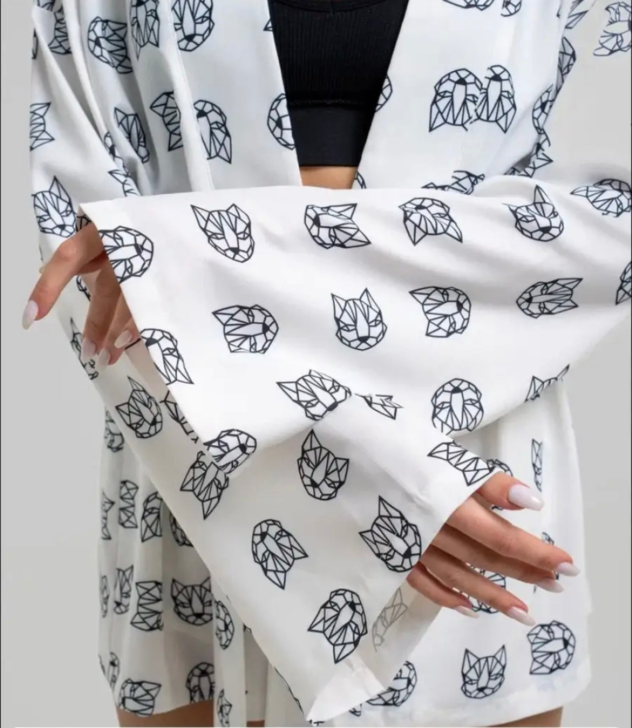 Woman’s kimono-set “Cat”